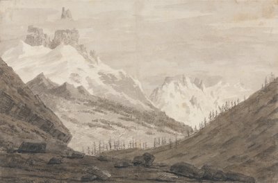 Between Chamonix and Martigny by John Robert Cozens